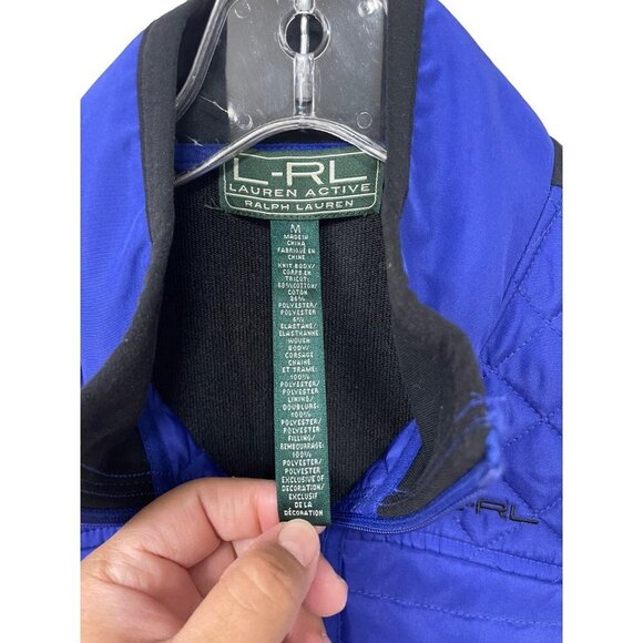 LRL Lauren Ralph Lauren Active Womens Vest Purple Hiking Outdoors Running Medium - Picture 3 of 5